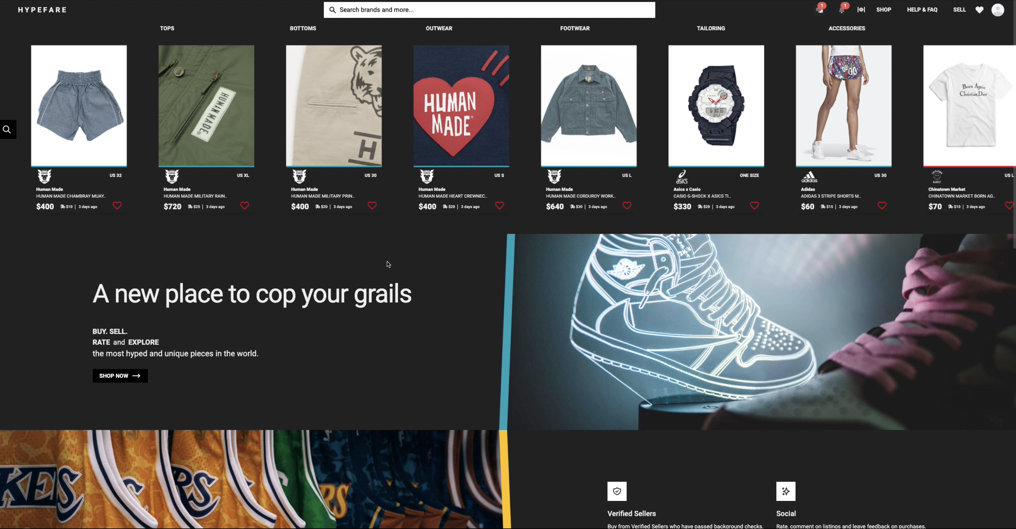 Project Screenshot for My Hypefare Project